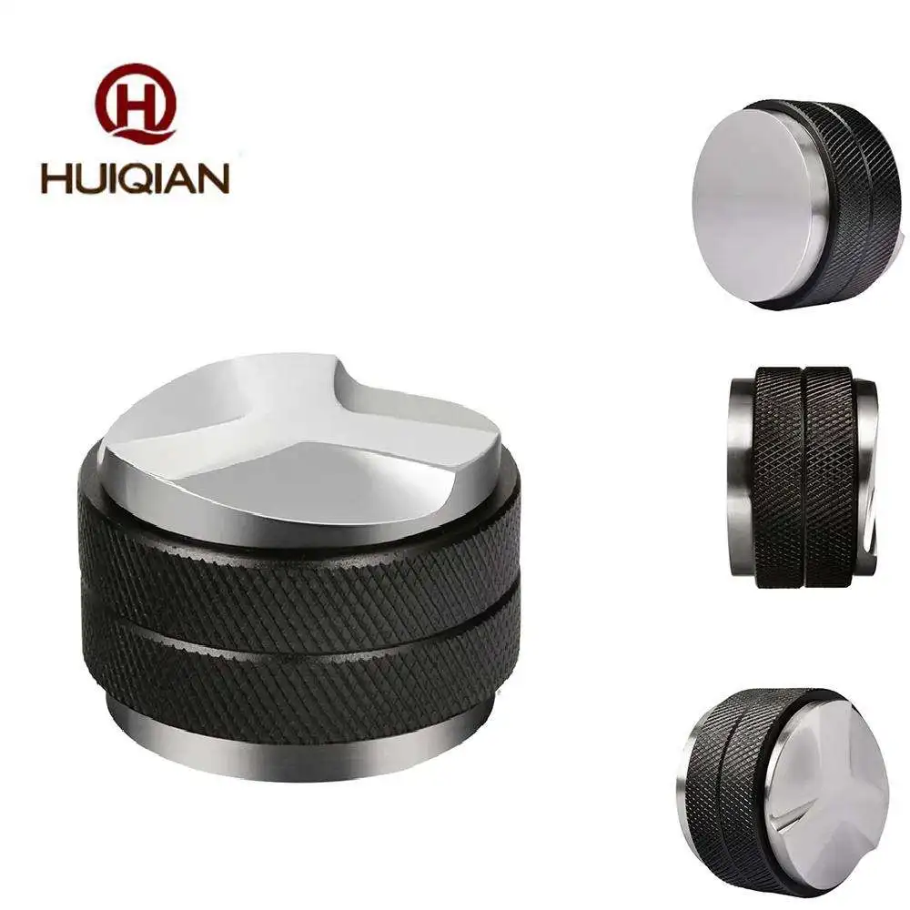 Индивидуальный логотип 51 53 58 мм Регулируемая высота выравниватель для кофе эспрессо Tamper