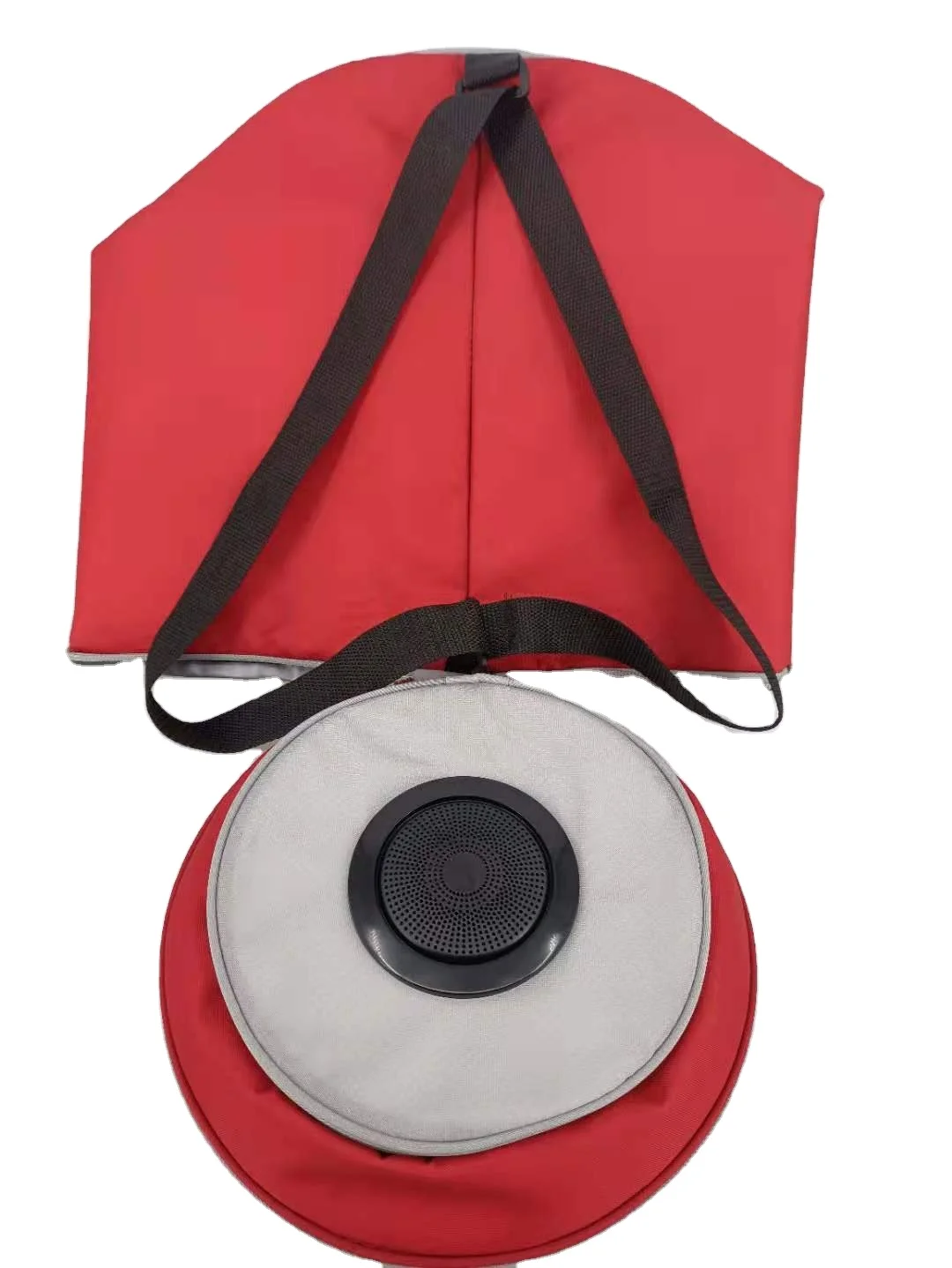 OEM PVC Waterproof Backpack Cooler Bag with Built-In Rechargeable Wireless Bluetooth Speakers Soft Insulated PVC Cans Lunches