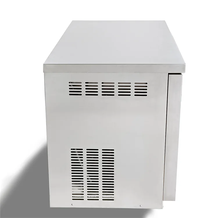 Commercial Kitchen Equipment Restaurant Pizza Making Steel Prep Table Fridge