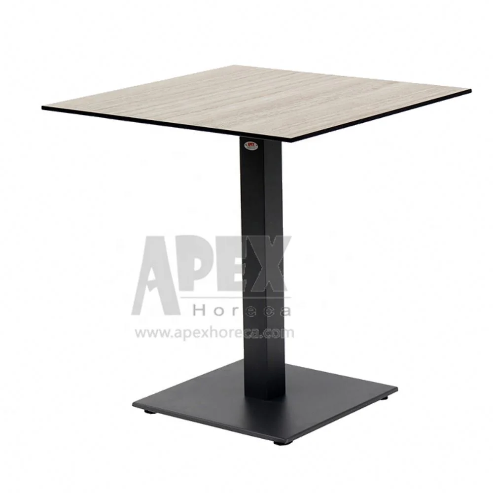 Круглая композитная настольная подставка из фенольной смолы hpl, Черная Мраморная Подставка Marquina