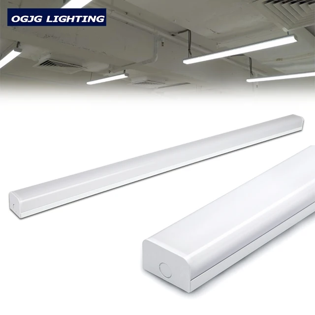 indoor commercial aisle linear luminaire PC lens  LED batten lighting