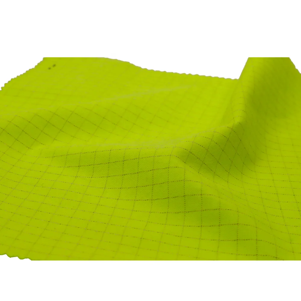 96 China Supplier Fire Retardant Antistatic Fluorescent Yellow Modacrylic Cotton Blended Fabric For Clothing