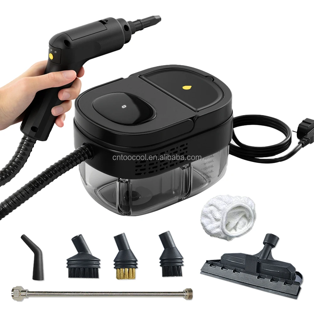 Steam Cleaner High Pressure Steam Cleaner 2500W Handheld High Temperature for Home Kitchen Car 3.0Bar 1.2L Steam Cleaner