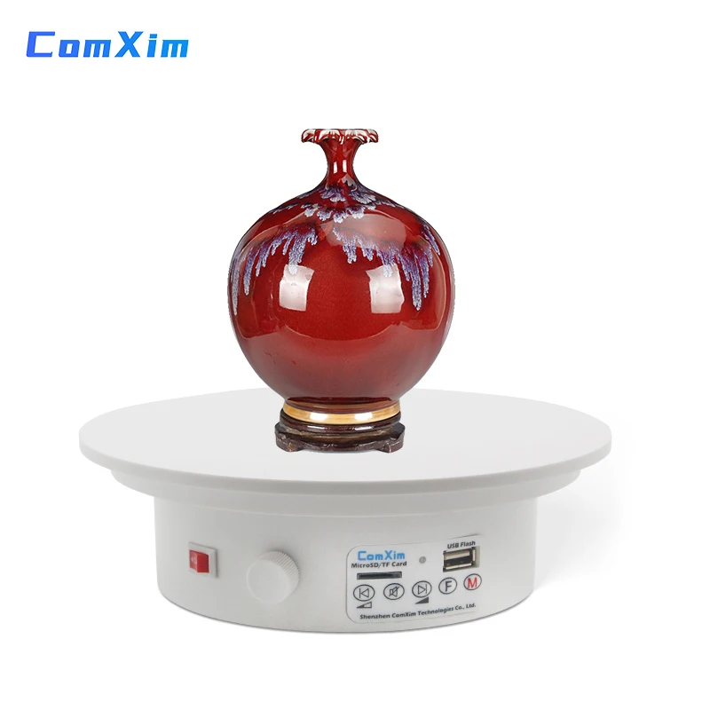 Factory Wholesale 20 cm 9.8 inch 10 kg Load Rechargeable Spinning Turntable with MP3 Player