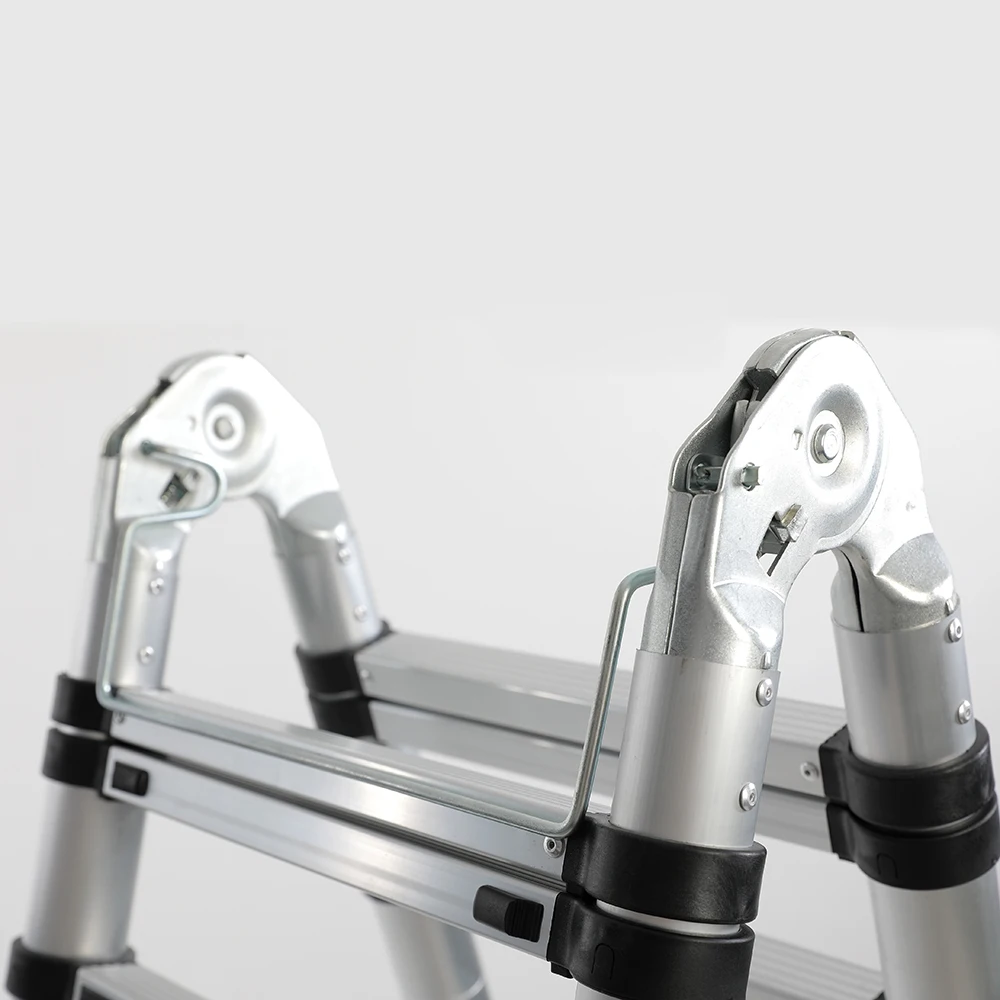 3.8m Multi Purpose Extension Retractable Loft Folding Step Telescopic Ladder