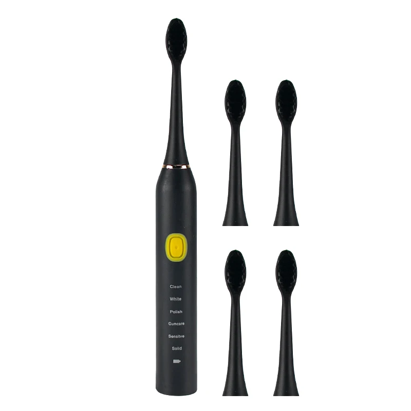 Ultrasonic Electric toothbrush Wholesale IPX7 waterproof adult electric toothbrush 4pcs brush head fully automatic toothbrush