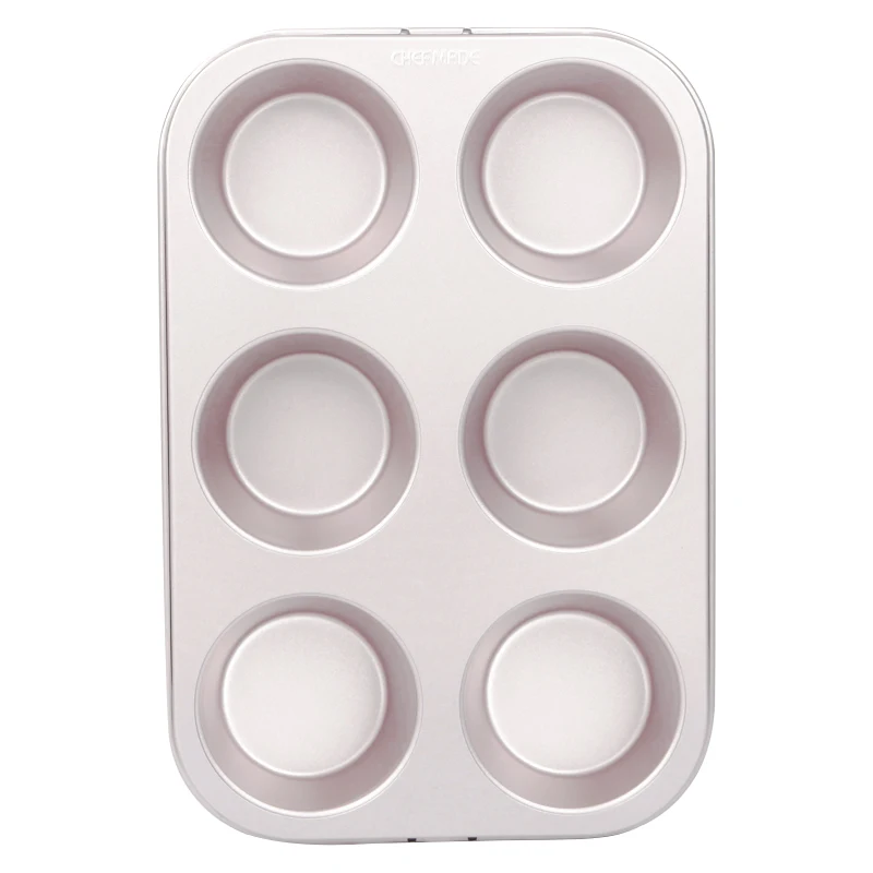 6 чашек для выпечки маффинов и капкейков, из углеродистой стали