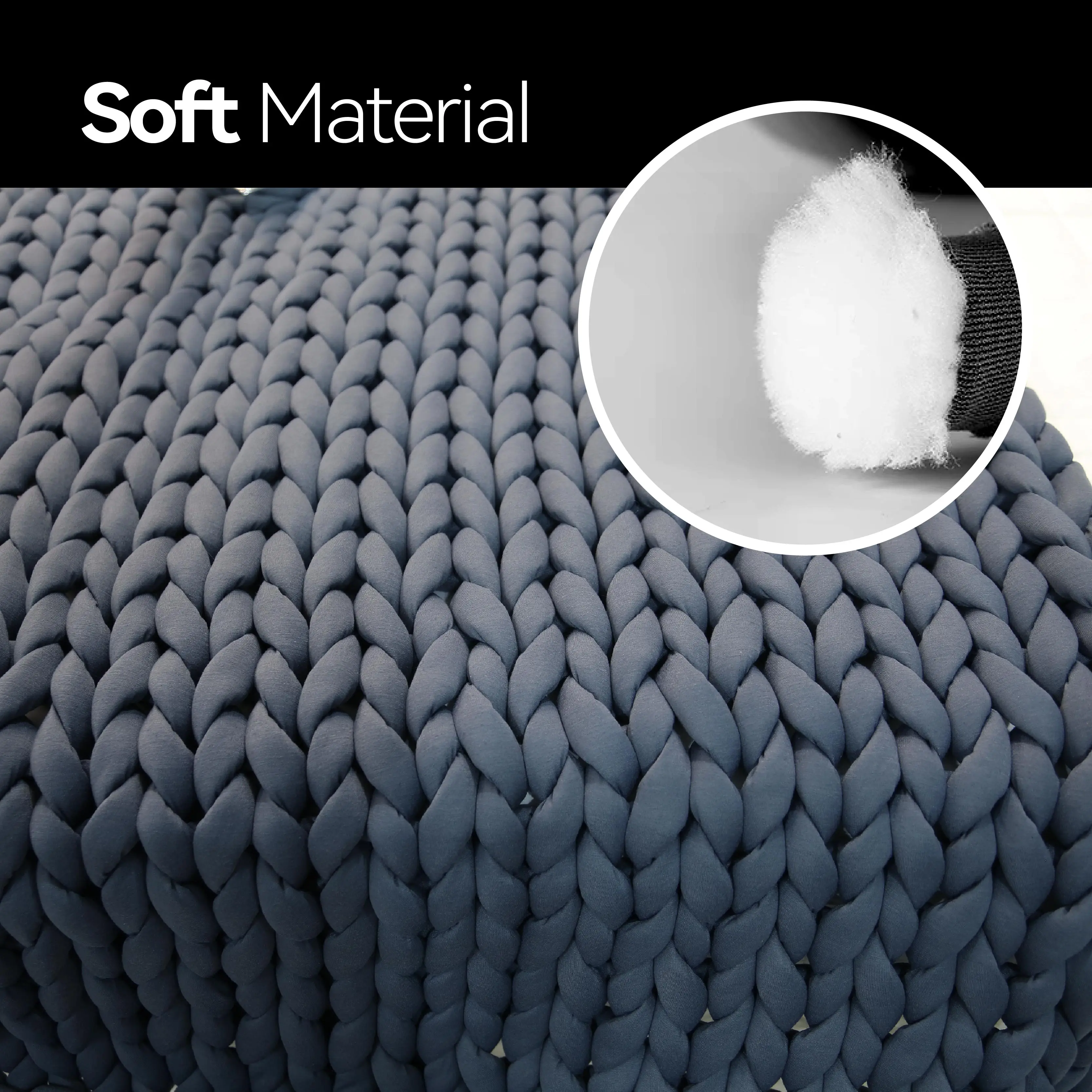 Luxury Super Thick Cozy No-Shedding Braided Cable Knit Winter Blanket Chunky Knitted Heavy Weighted Throw with Cooling Feature