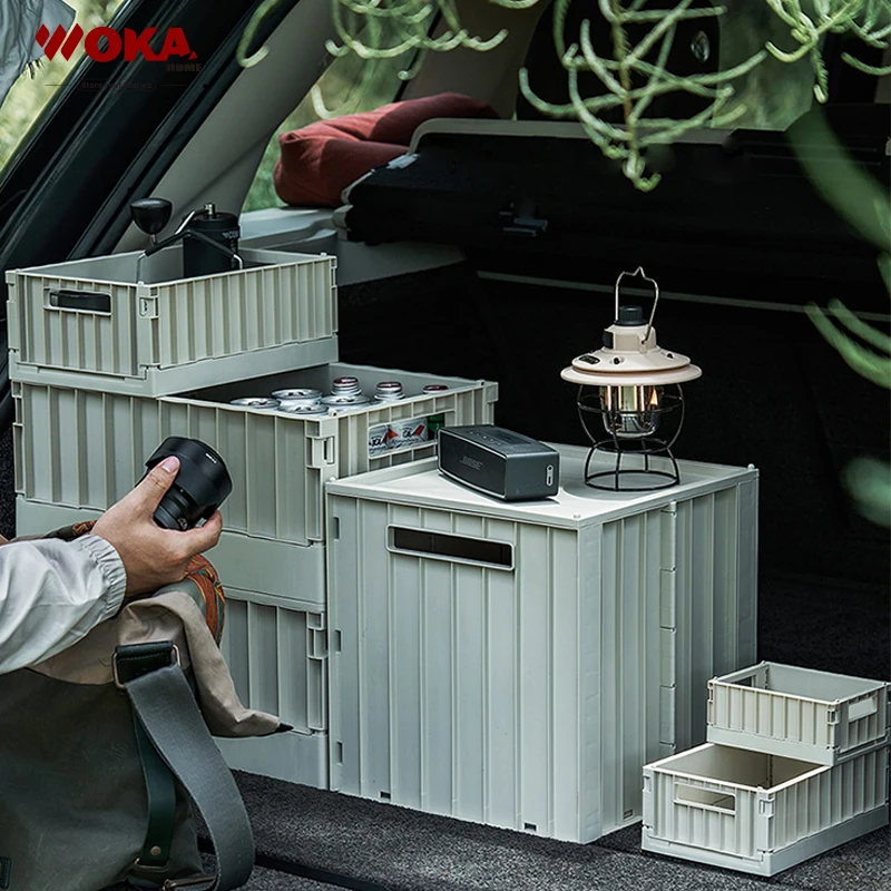 2023 New Multi-size Outdoor Camper Trunk Kitchen Living Room Sundries Organizer Bins Plastic Storage Box