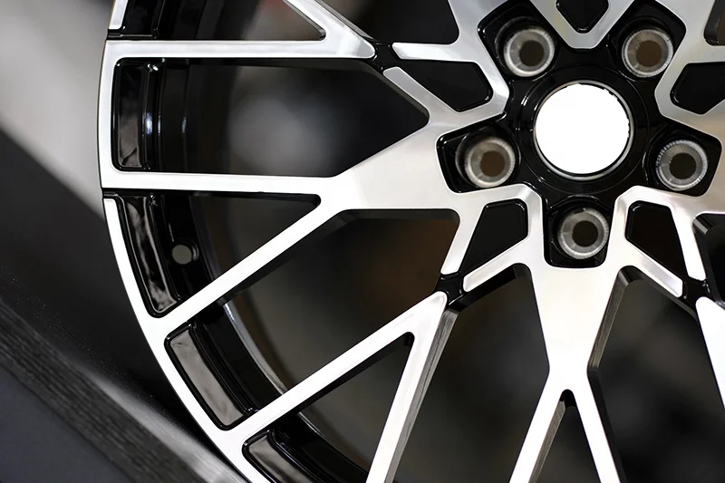 Direct manufacturers selling custom style black color car alloy wheels  for BMW