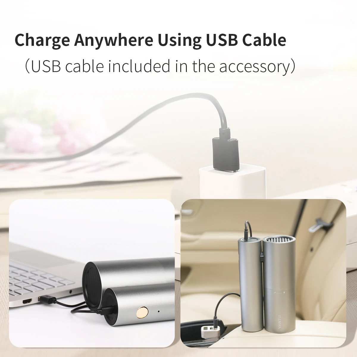 Мини-пылесос для автомобиля YANTU V02B, 13000 па, 120 Вт