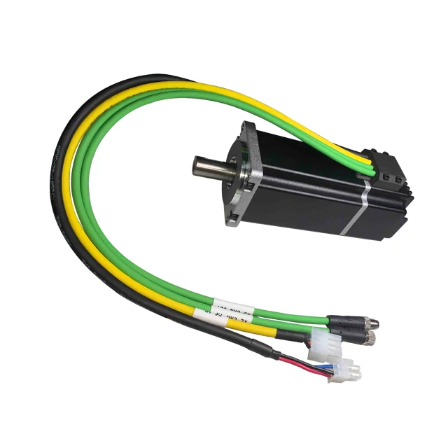 NIMOTION 400W 3000rpm high speed Permanent magnet synchronous brushless 48VDCEtherCAT integrated servo motor