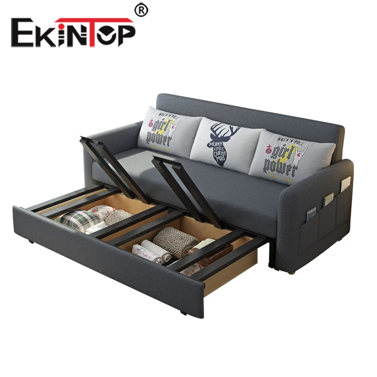Ekintop hot selling cheap tufted sofa bed with storage