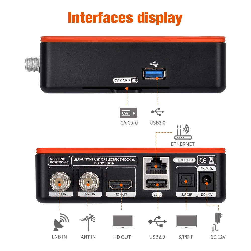 New S905X3 4K Android dvb-s2 T2  DVB-C ATSC ISDB-T Android box 9.0 Best IPTV Receiver GTmedia GT Combo