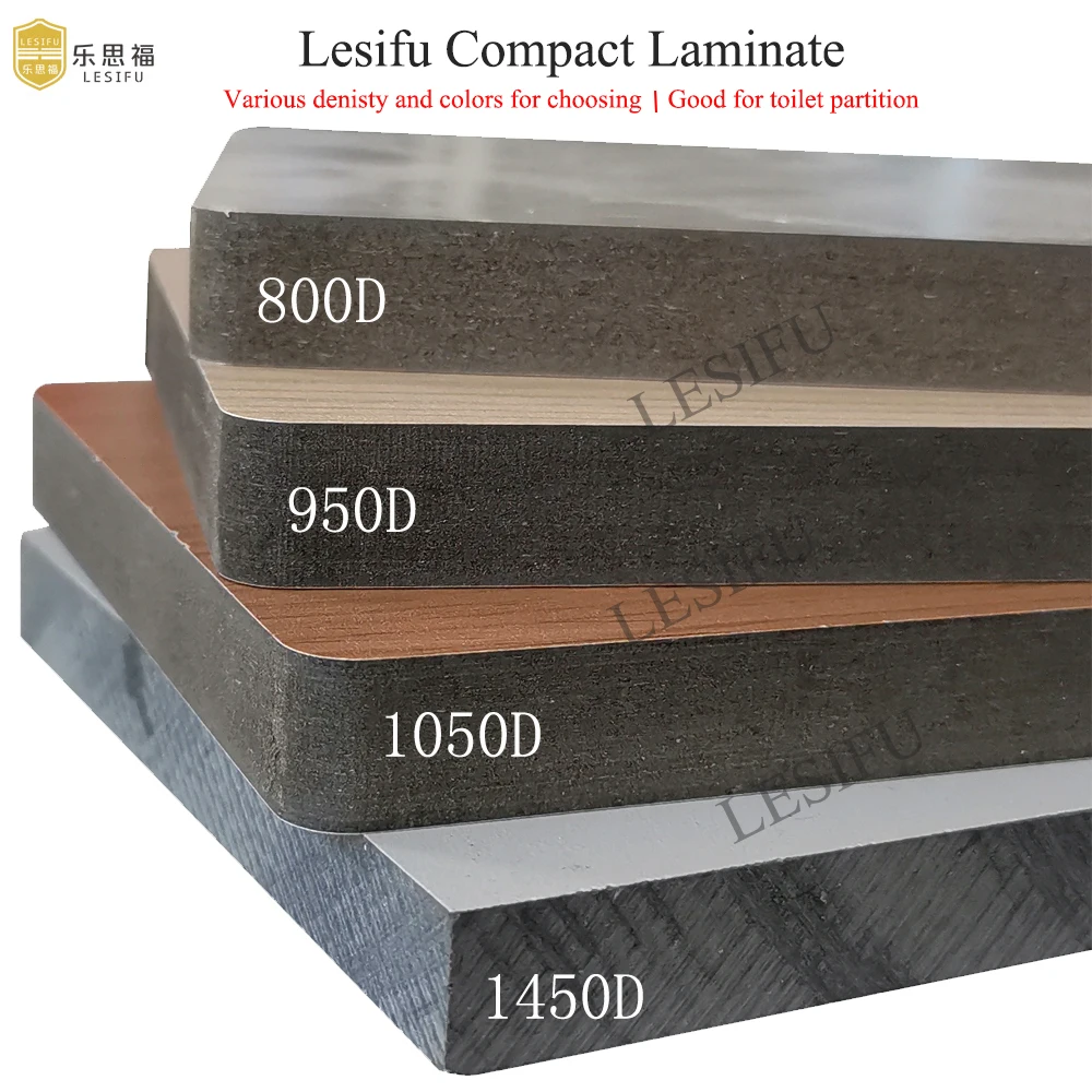 Lesifu 900D 12-18mm compact laminate partition wall toilet partition compact density fiberboard