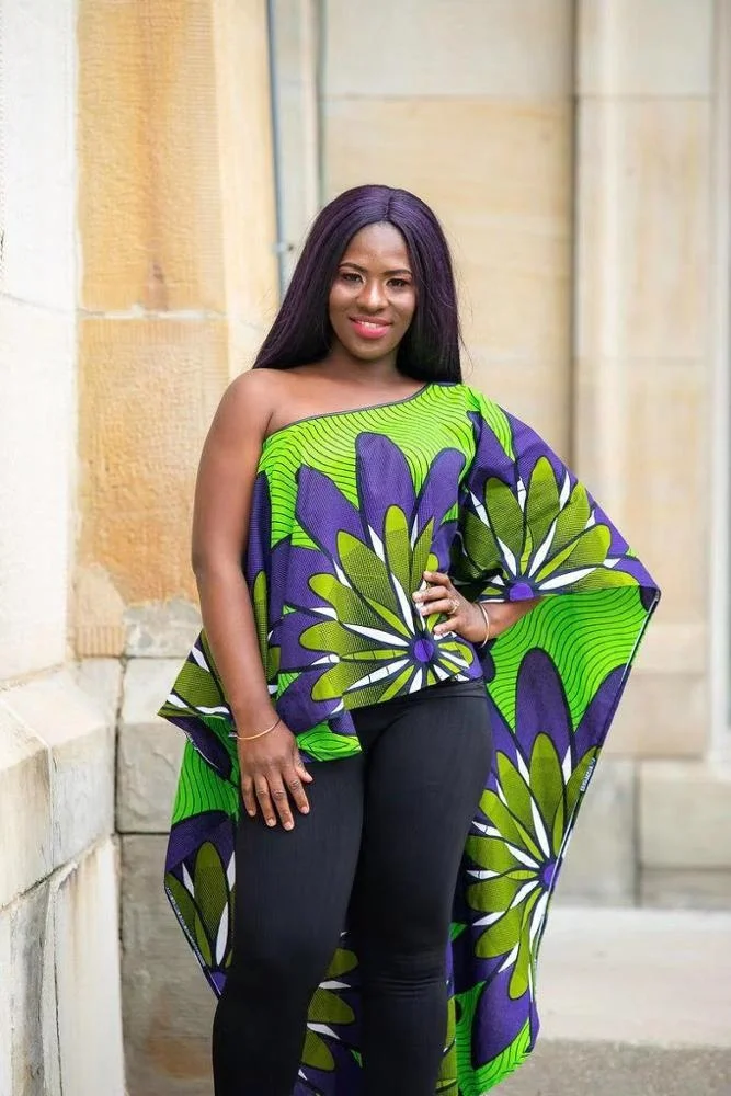 luluandlucy African clothing for Women purple and green
