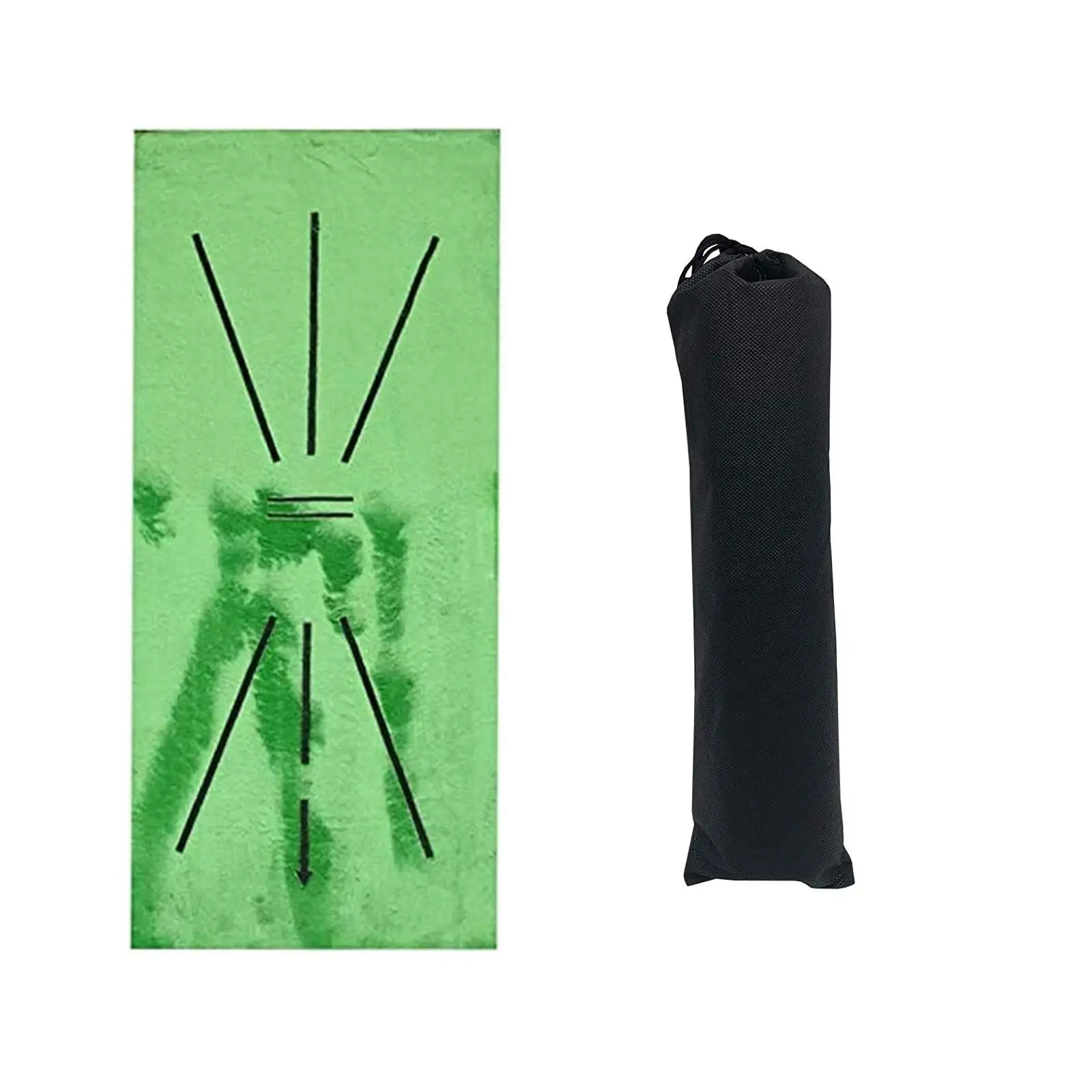 Muvtec Advanced Tri-Turf Hitting Mat Golf Indoor Training Driving Aids Swing Detection Batty Mini Golf Practice Mat