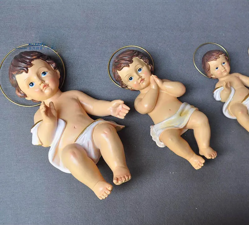 Religious Resin crafts Virgin mother and Christ Child figures baby jesus