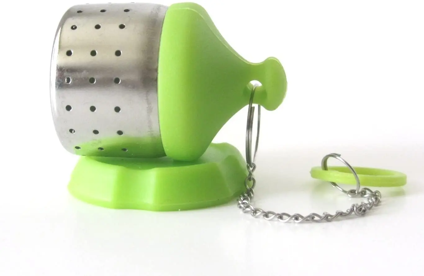 
New hot selling stainless steel silicone perfect brewing filter tea herbal infuser ball 