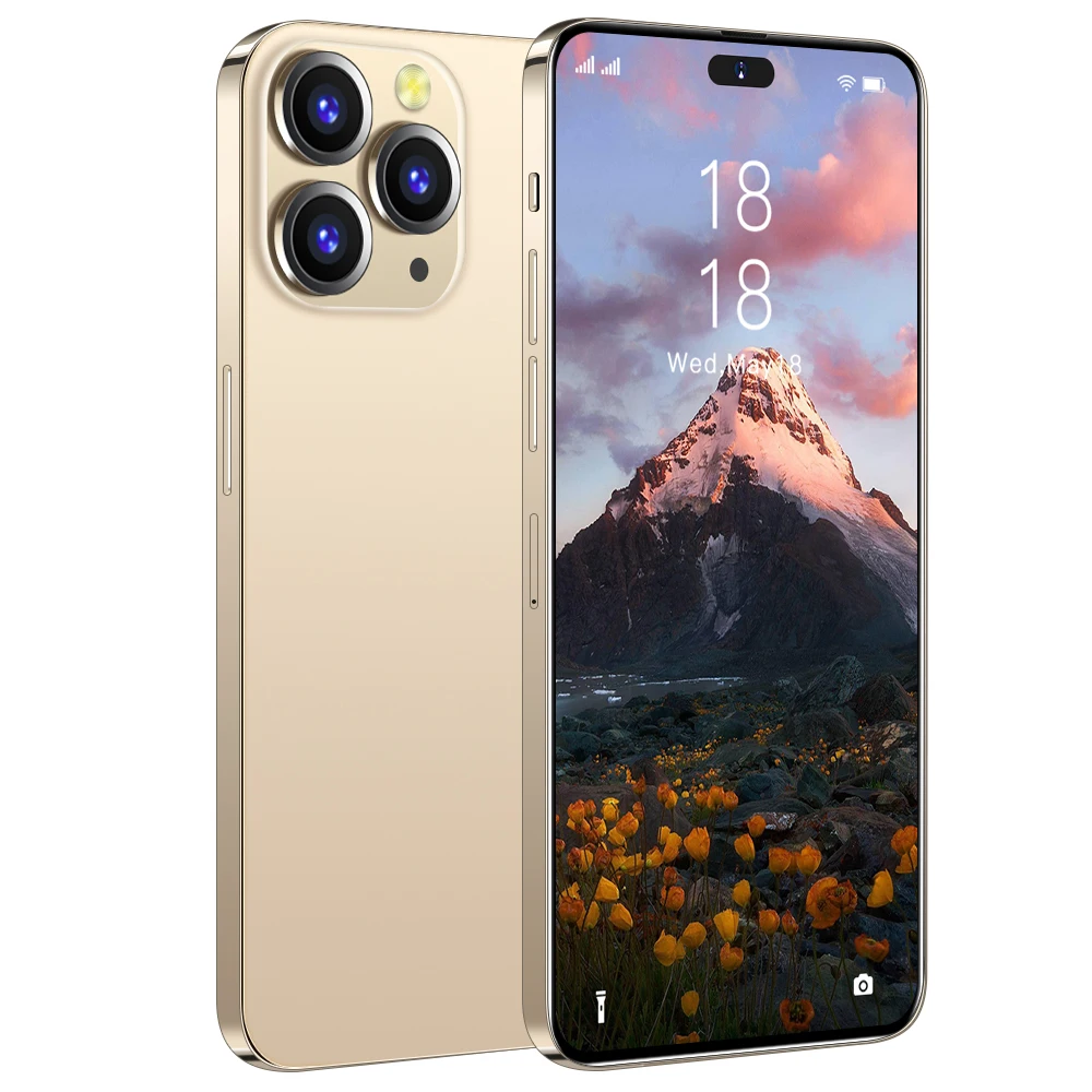 Wholesale New Original Phone 14 Pro max Smartphone 16GB+1TB 48MP+108MP Dual SIM Card 7800mAh 5G Mobile phones