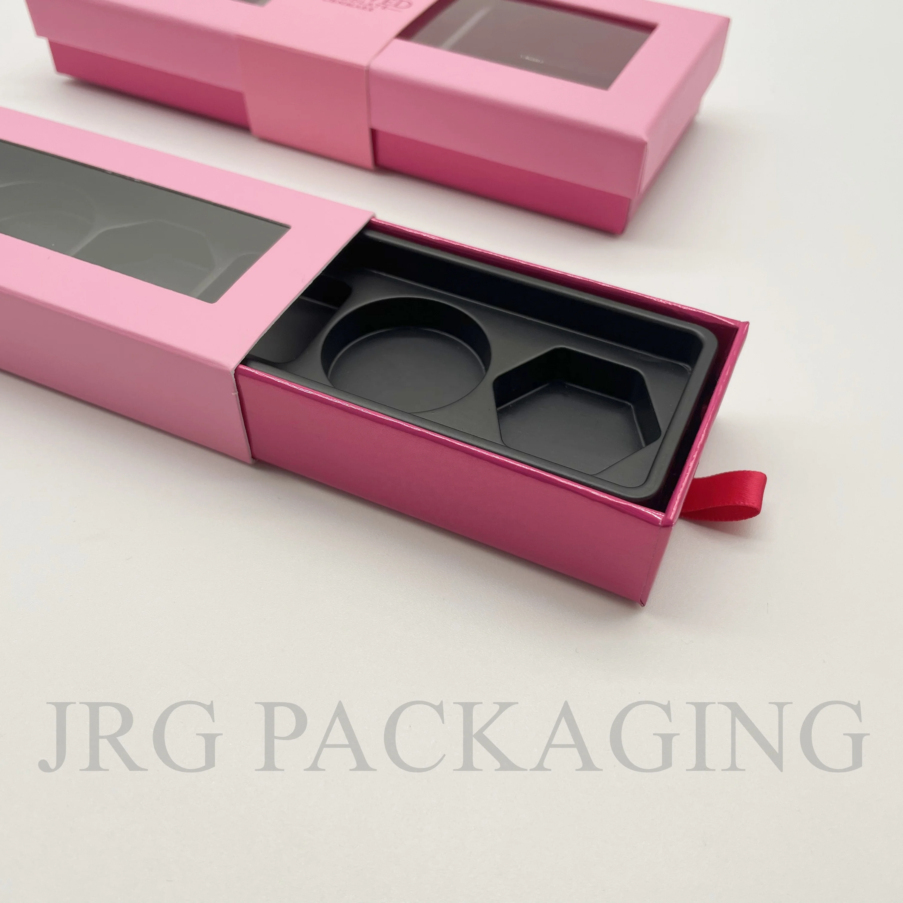 High-quality Rectangle Handmade Chocolate Box Custom Luxury Pink Bonbon Packaging Chocolate Gift Box with PET Tray