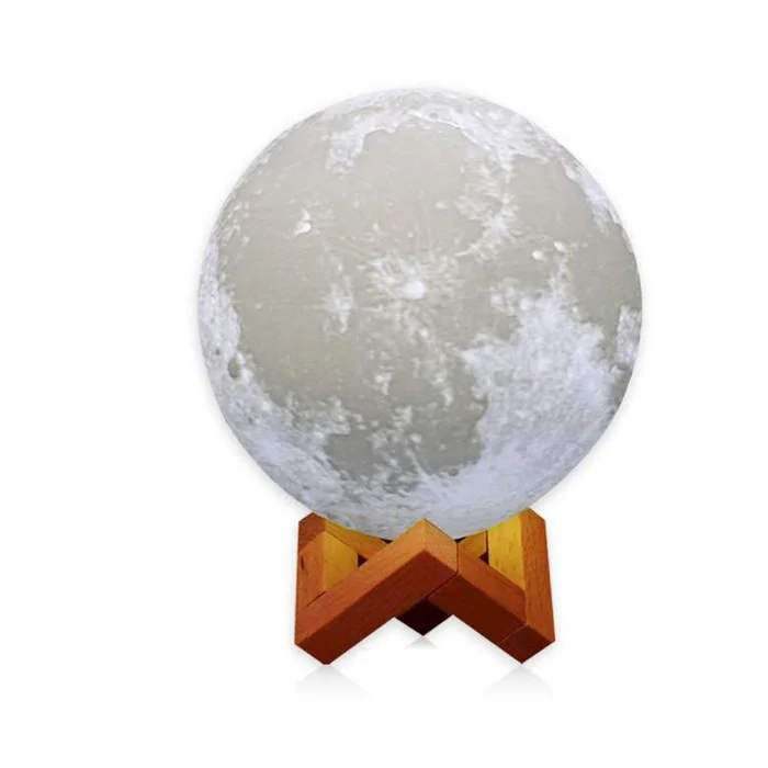 Moon lunar light 12 Dimmable Touch Control moon lamp 3D Printing Rechargeable Moon Night Light