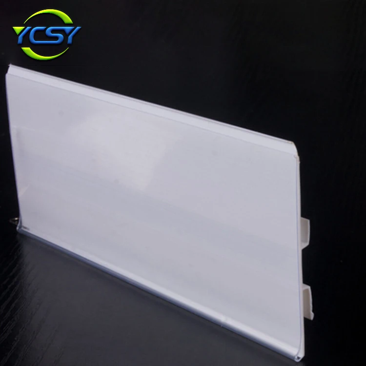 plastic shelf edge label holder