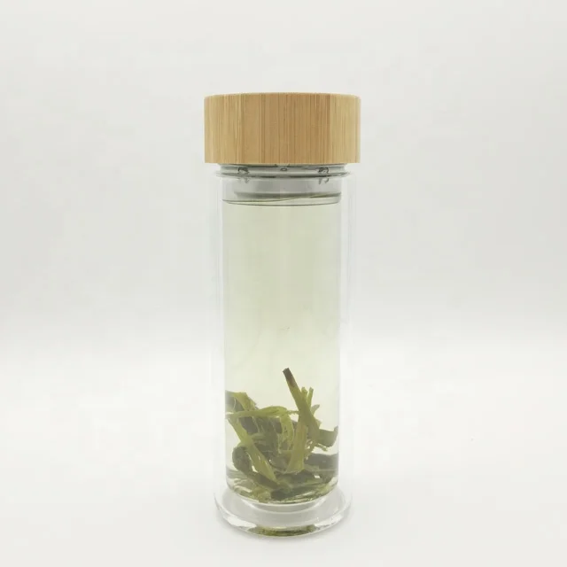 
G005 Good Quality Cute Glass Transparent Infused Water Bottle 