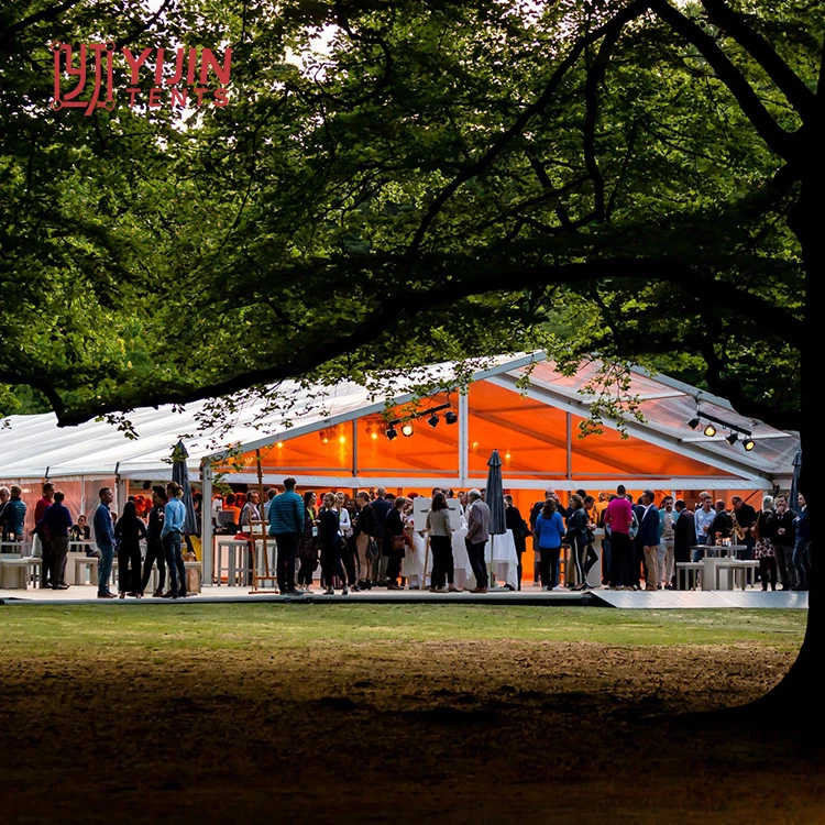20 x 25 40x80 100m x20m clear span wedding tent no center poles with walls for use as church
