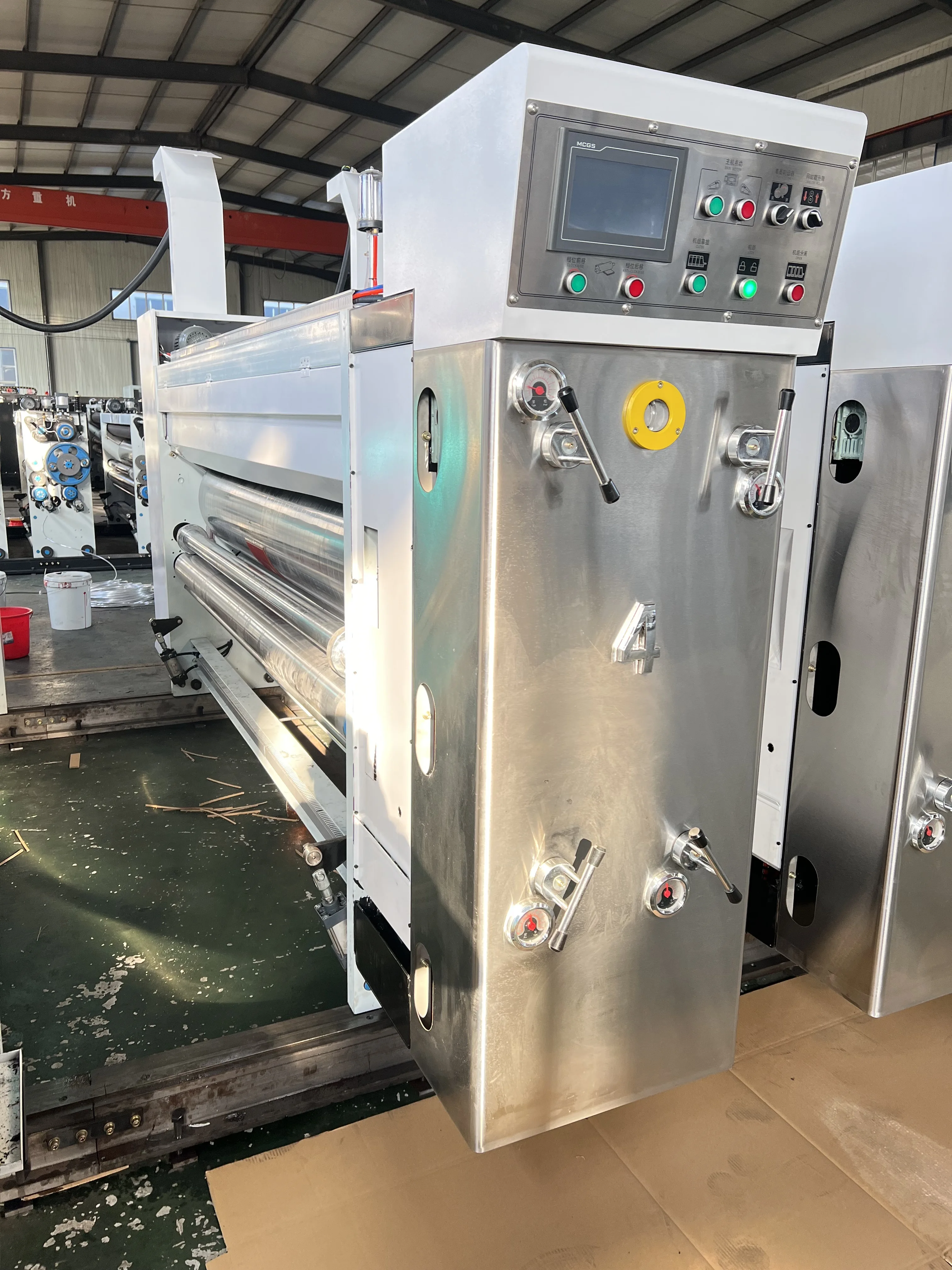 Corrugated Cardboard Rotary Printer Slotter Machine/Corrugated Box Slotting Die Cutting Machine