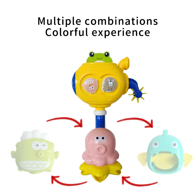 Cartoon Baby & Toddler Bathtub Baby Bath Tub Toys Spray Water Toy Kids Bathroom Waterfall Baby Bath Toys