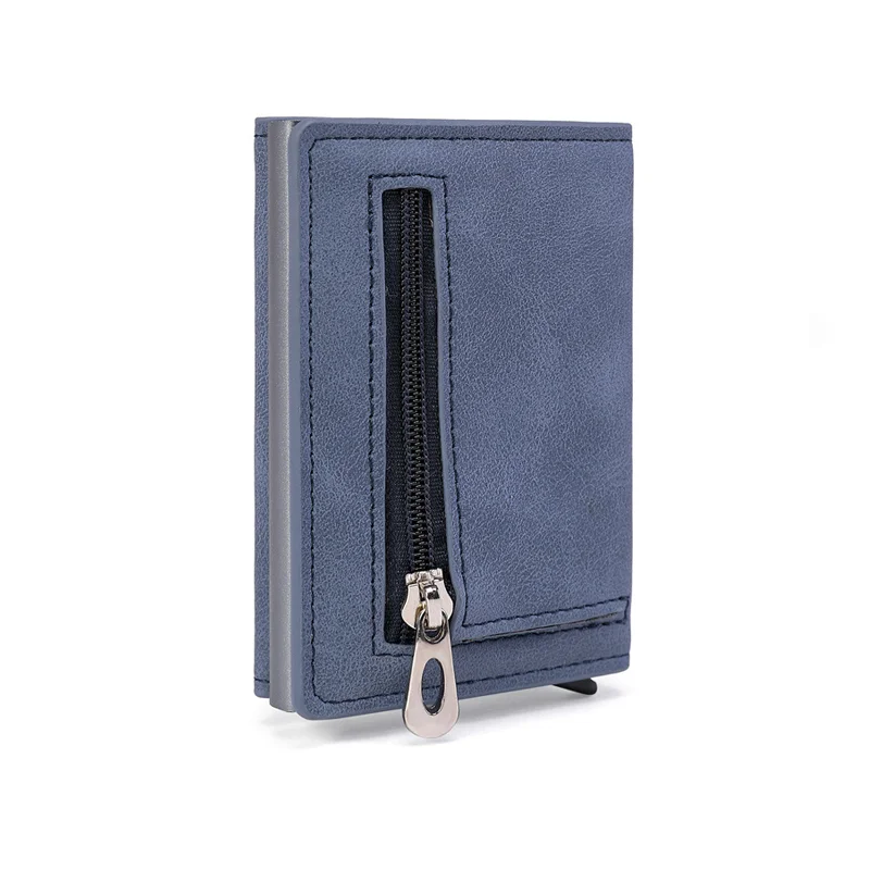 Ready Stock Minimalist PU Leather Men RFID Blocking Wallet Designers Label Men  Pop Up Smart Wallet