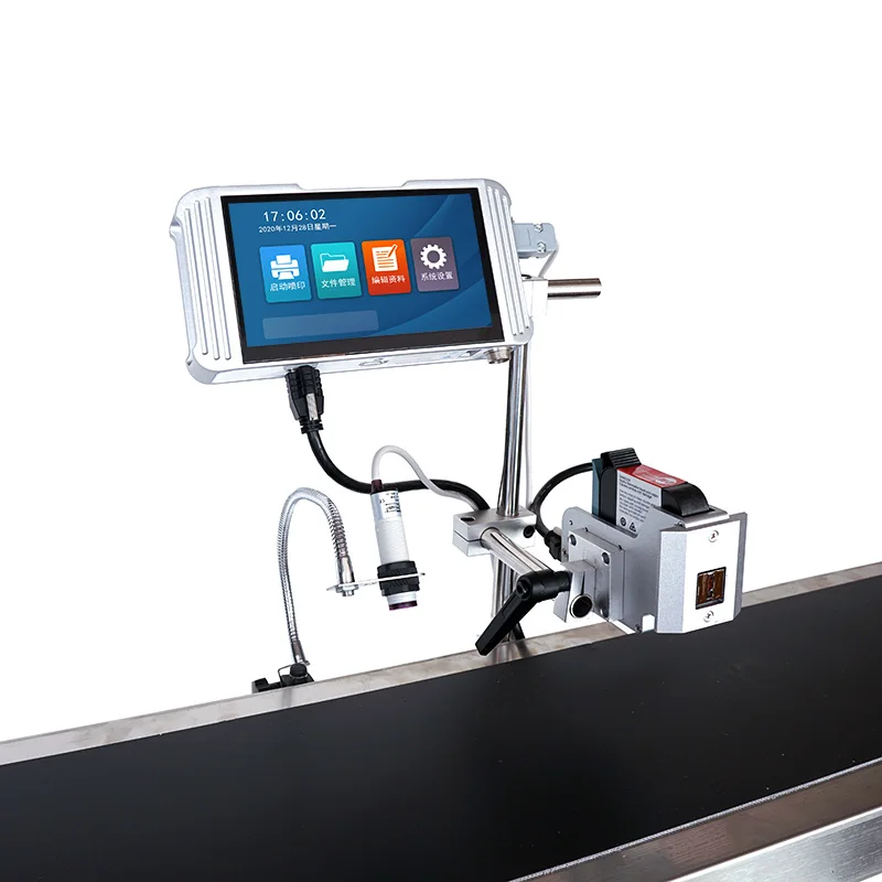 Original Printing Machine Coding Plastic Bottle Batch Inkjet Printer With Conveyor