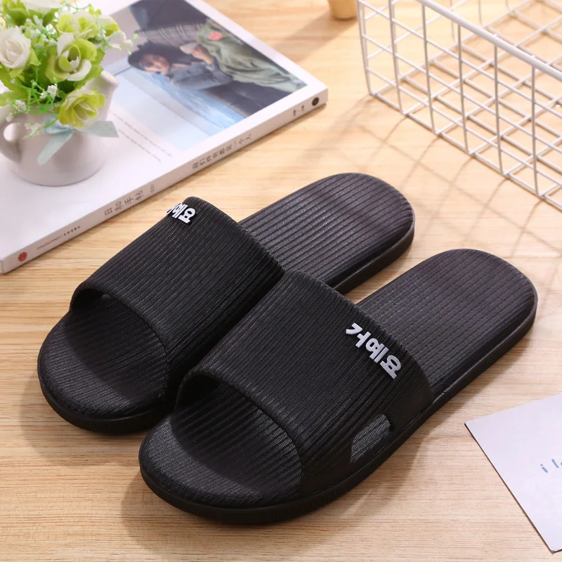 Big Size Wholesale Price Summer Household Slipper Bedroom Bathroom Slides Indoor EVA Soft Slipper Women Men