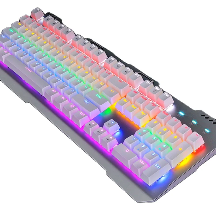 
SUPER slim Full size wied mechanical keyboard gaming Outemu blue Customizable color cheep gaming keyboards for PC&Mac gamer lap 