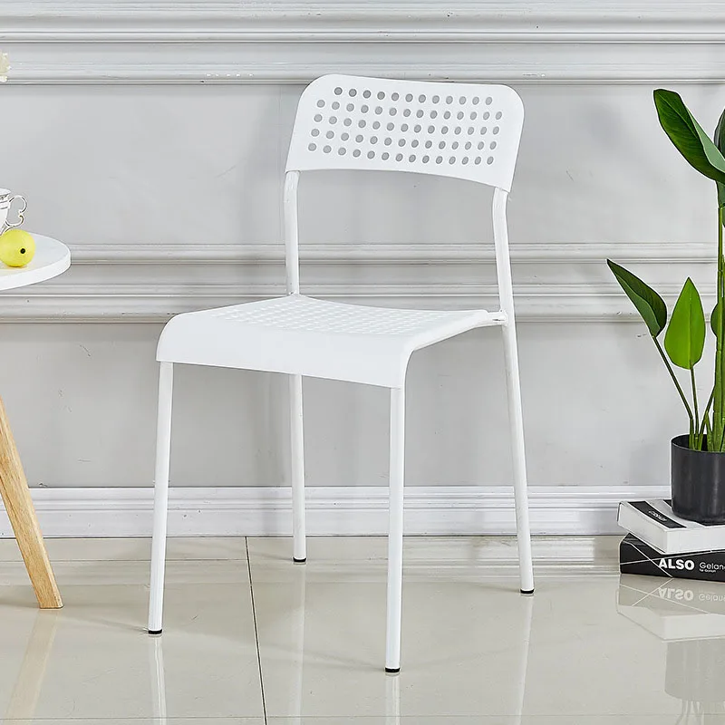 Clean and Simple Design Mid-century Modern Look Chair-Set Rounded Seat Solid Back Rest Dinning Chair