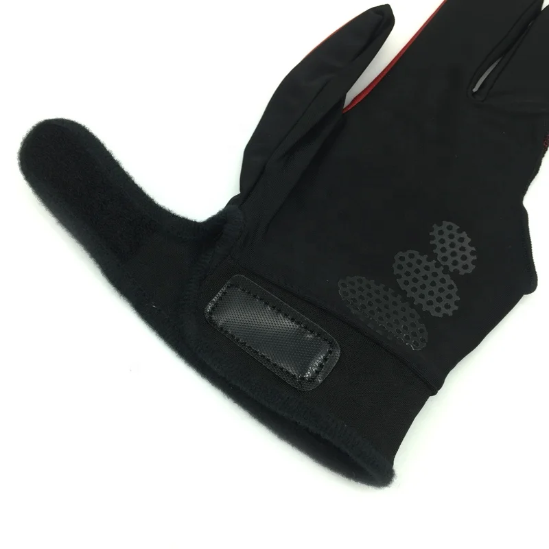 Cue Billiard Pool Shooters 3 Fingers Gloves yellow and red color billiard snooker gloves high quality billiard accessories