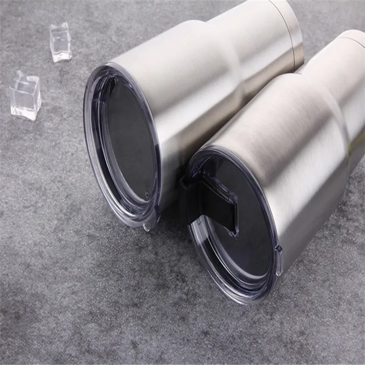 Summer Hot Sale  Customized SUS304 Stainless Steel Double Wall  Ice Bully Large Capacity Cover Cup 30oz