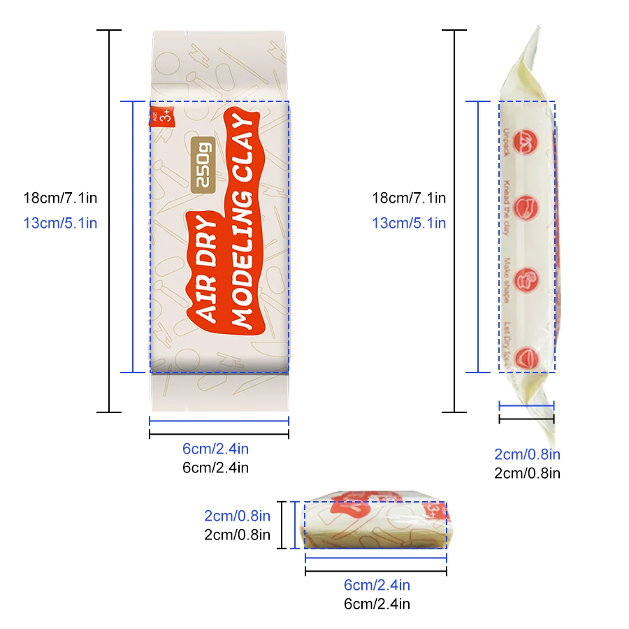 Factory Direct Sales Plastic Ceramic Clay Tool Set Air Dry Clay Mineral Soft Ceramic Clay