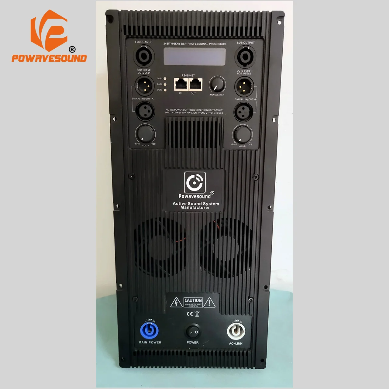 active line speaker system amplifier module 3 way 6000W for subwoofer and top array speaker kit with DSP and screen control