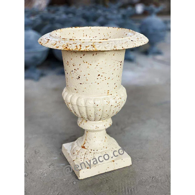 Classic French Urn for Garden, Antique Planter Outdoor Cast Iron Flower Pots