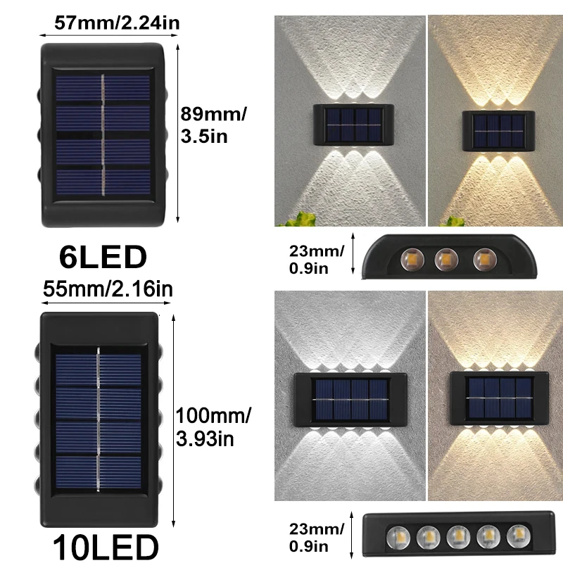 Outdoor Solar Waterproof Garden Wall Light,Corridor Wall Mounted Solar Wall Lamp/Solar Telescope Wall Lights,Solar Wall Light