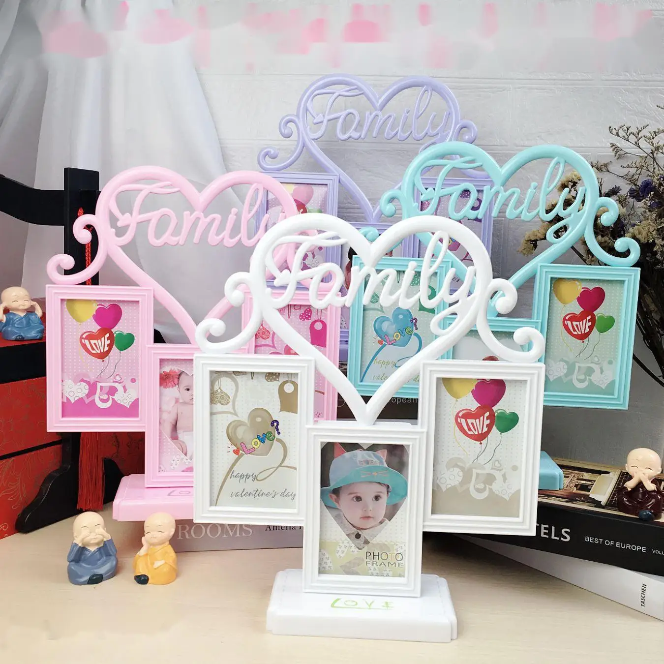 
Beautiful family 3 5-inch photo frame combinations 