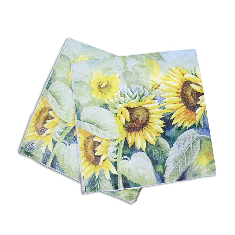 
2PLY or 3 PLY printing disposable dinner paper napkin paper tissue manufacturer 