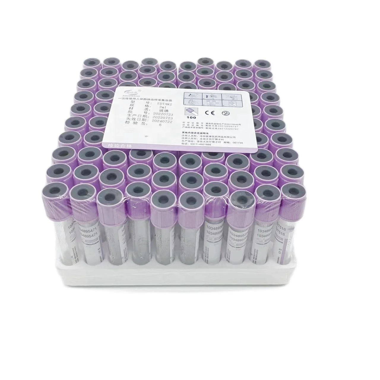 Factory supplier Edta K2 K3 Blood Vacuum Collection Edta PET Tube wholesaler