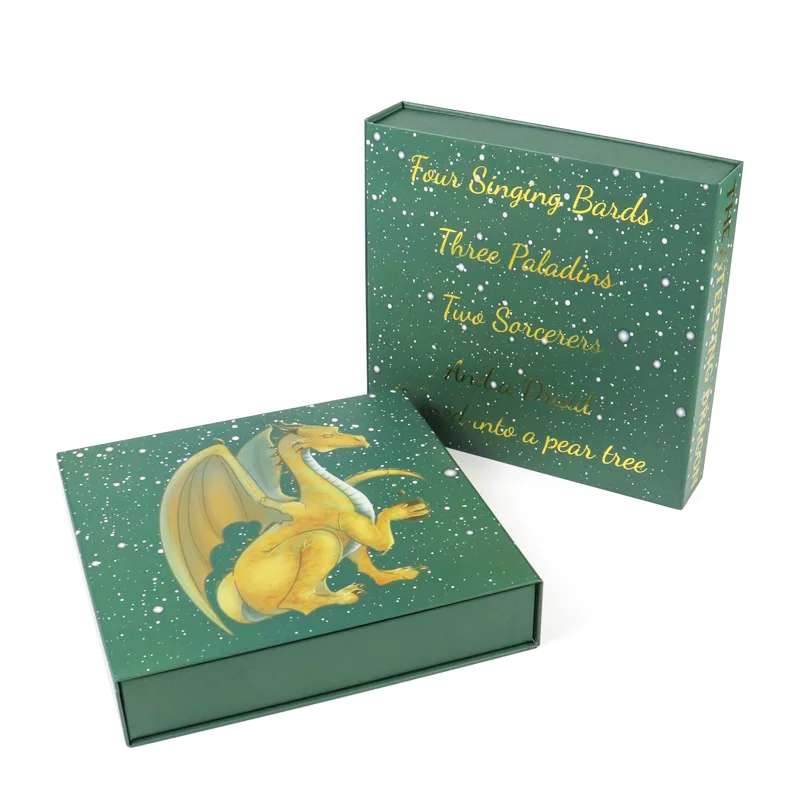 crown win custom special design 12 days wholesale blind surprise  advent calendar 25 days luxury gift paper box