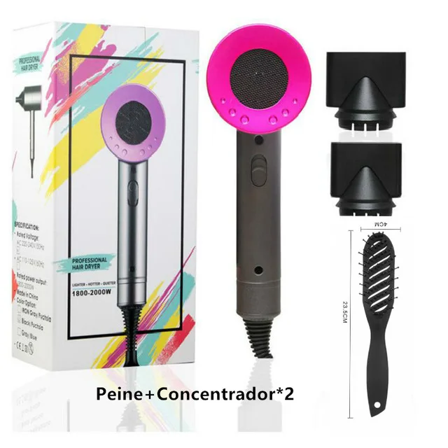 
2000W 12 kinds of wind temperature speed control Professional leafless hair dryer 