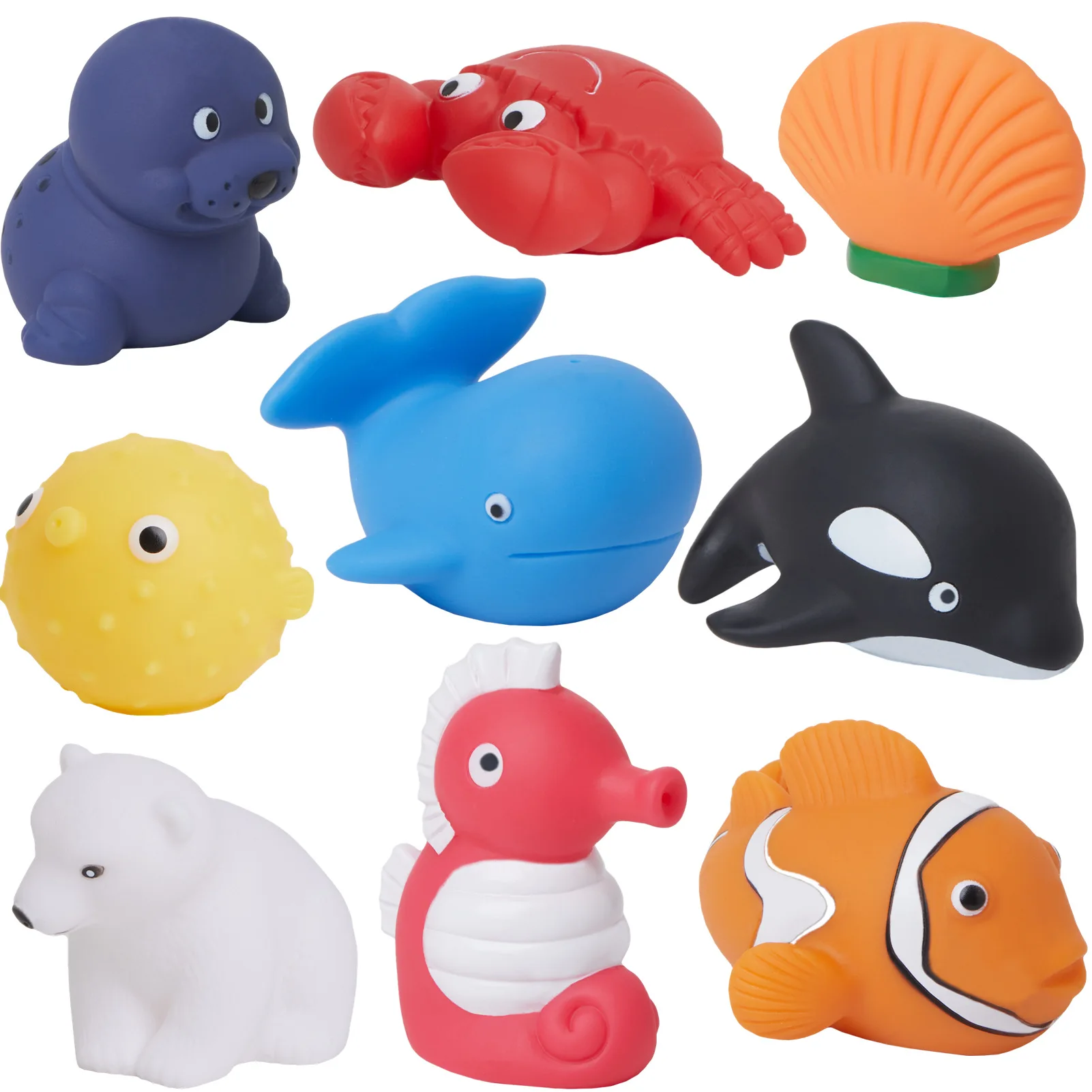Rich Variety Baby Bath Toy Set 2024 Dinosaurs Baby Bath Toys 11 Sets Animals Spray Water Children Interactive Toys