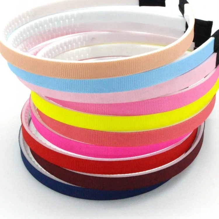 10 мм модные туфли леденцового цвета с запахом ребристая полоса ткани пластиковая детская повязка на голову diy аксессуары оптовая