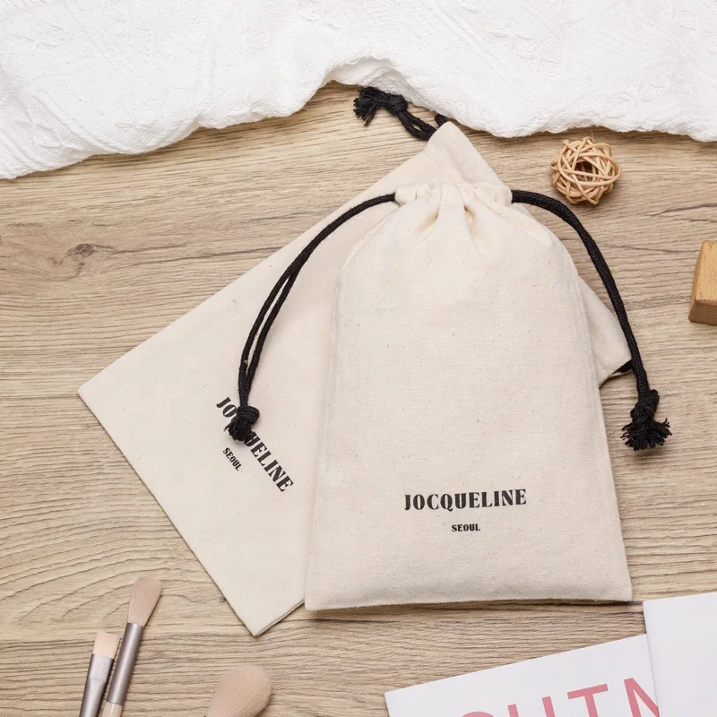 Custom High Quantity Gift Packaging Dust Bag 100% Cotton Drawstring Bag Canvas Dust Bags For Toys Recyclable